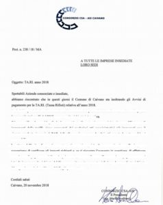 comunicazione consorzio Tari