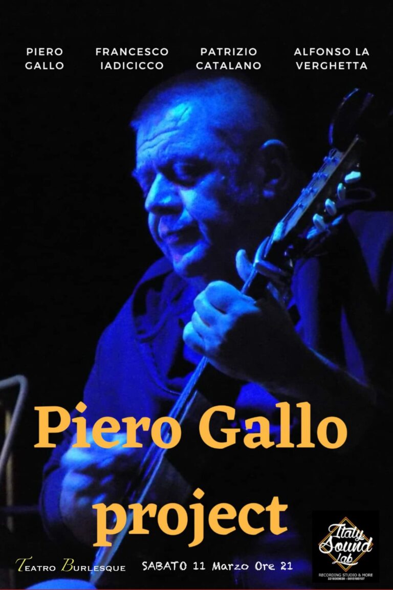 Piero Gallo in concerto al Teatro Burlesque di Caivano