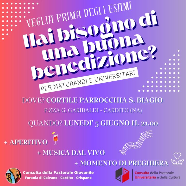 Veglia per gli esami: un’occasione di sostegno e condivisione per i giovani di Caivano