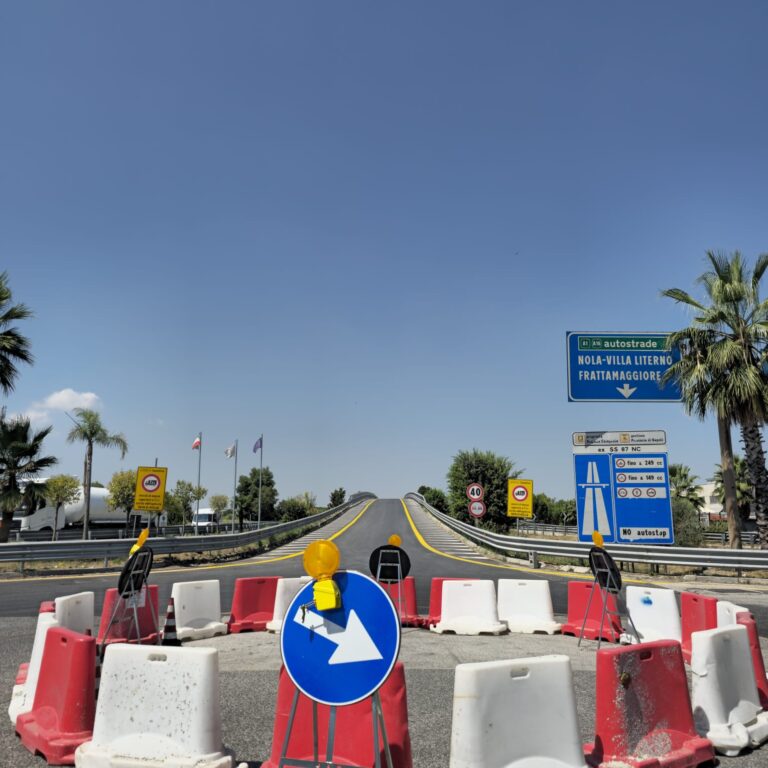 Zona Asi, conclusi i lavori del ponte in uscita direzione Napoli e autostrade