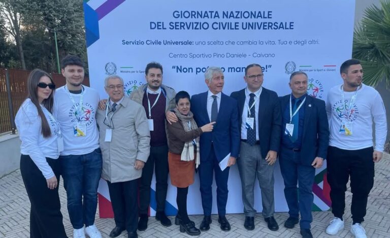 Il ministro Abodi al Pino Daniele per la Giornata Nazionale del Servizio Civile